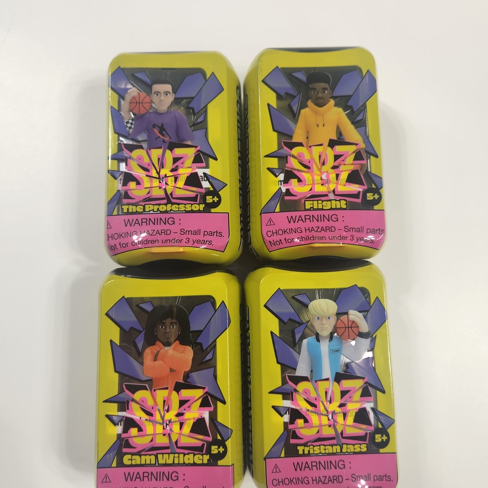 Set Of 4 ScreenBreakZ SportZ Collectible Figures, Flight SportZ, Unique Designs
